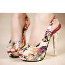 Sandal flower print