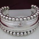  ELEGANT TAXCO STERLING SILVER MIRROR CUFF BRACELET