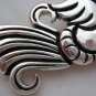 WILLIAM SPRATLING REPRODUCTION SILVER OBSIDIAN PENDANT-PIN