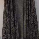 WOMEN'S COVER UP Jacket Cardigan Occasion Black Grey Gold Shimmer PLUS 2X Animal
