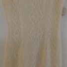 WOMEN DRESS OFF WHITE IVORY SLEEVELESS SIZE 10 PATTERN FRONT NWT SUMMER