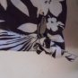WOMEN'S 100% LINEN BUTTON DOWN BLOUSE SPRING Brown White Size 8 Floral 3/4 Sleev