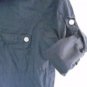 RUE 21 WOMEN'S Button Down Blouse Shirt Top Size Medium Charcoal Gray Pockets