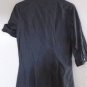 RUE 21 WOMEN'S Button Down Blouse Shirt Top Size Medium Charcoal Gray Pockets