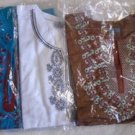 KURTA KURTI Women's Blouse Top Indian Pakistani Brown Blue White XL XXL NIP