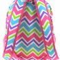 BACKPACK INSULATED LUNCH BAG SET CHEVRON PINK BLUE GREEN PURPLE WHITE NWT