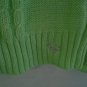 JUSTICE SWEATER Cable Knit  Light Green Slight Shimmer Girl's Size 18 V-Neck NWT
