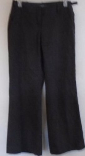 ANN TAYLOR WOMEN'S Fall Winter Wool Pants Career Work Charcoal Gray 2P Lined