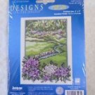 CROSS STITCH KIT Golf Course & Flowers 5" x 7" Janlynn 14 Count NIP