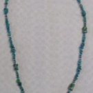 TURQUOISE & SILVER HEART PENDANT DTR With Turquoise & Silver 35" Necklace Relios
