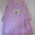 WINNIE POOH Baby Toddler Girl Corduroy Jumper W Top Pink Long Sleeve 24 Months