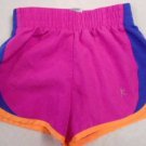 GIRLS SHORTS Colorful Pink Purple Orange Size XS 4-5 DANSKIN NOW Built in Undies