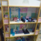 DOLL HOUSE Huge 3 Stories 57" x 38" x 14.5" Sturdy Wood Barbie ORLANDO PICK UP