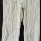 ANN TAYLOR LOFTTeen's Jr's Capri Cropped Pants Off White Black Mauve Stripes 8P