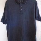 MEN'S GOLF POLO SHIRT NIKE Size Large Short Sleeves Grey Chevron Print Charcoal