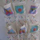 KIDS ROOM ORGANIZER Wall Toy Holder 9 Pockets Flowers Butterfly Ladybug Cheerful