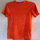 TRAINING RUNNING SHIRT ORANGE YOUTH TEK GEAR LARGE 14/16 PERFORMANCE SHORT SLEEV