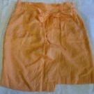 WOMEN'S LINEN SKIRT Melon Peach Love 21 Size Small With Belt Summer Pleats