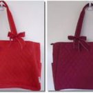BELVAH RETIRED DIAPER BAGS W Changing Pad Red or Burgundy w White Stitching NWT