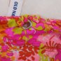 BIKINI BOTTOMS Bright Cheerful Orange Pink White Medium Women Teen Floral NWT