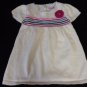 BABY GIRL KNIT DRESS FALL 6 MONTH IVORY PLUM PINK MAUVE GENUINEBABY SHORT SLEEVE