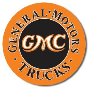 Classic GMC Trucks Logo -  New Round Metal Sign