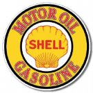 Vintage Shell Gas & Oil Logo - New Round Metal Sign