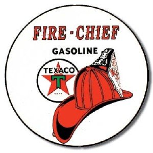 Classic Texaco Fire Chief Gasoline Logo  New Metal Sign