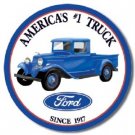 Ford Trucks Since 1917  - New Round Metal Sign