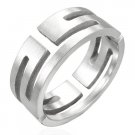 MAZE Stainless Steel Ring - Size 9