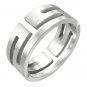MAZE Stainless Steel Ring - Size 9