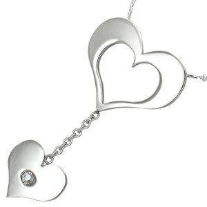 HEARTS Stainless Steel CZ Pendant