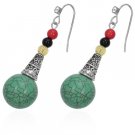 Turquoise Color Bead Earrings - LIFE JOURNEY