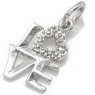 LOVE Sterling Silver Pendant + FREE CHAIN