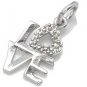 LOVE Sterling Silver Pendant + FREE CHAIN