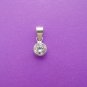 DAINTY CRYSTAL Sterling Silver Pendant + FREE CHAIN