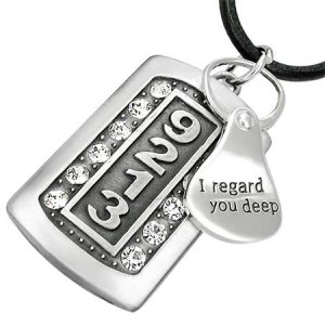 Cool Dog Tag Necklace - CAN LID MESSAGE