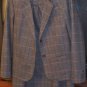 WOMEN'S SUIT GRAY-BROWN TWEED