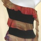 One Shoulder Clubbing Casual Top Sz L