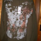 Eddie Domani Long Sleeve Graffiti T-Shirt 4x Olive