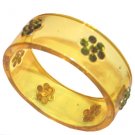 Vintage Apple juice with Rhinestones Bracelet