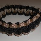 Paracord Bracelet - Tan and Black