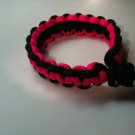 Paracord Bracelet - Black and Pink