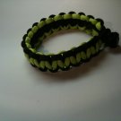 Paracord Bracelet - Black and Neon Green