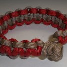Paracord Bracelet - Tan and Red