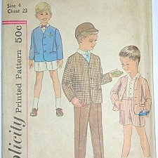 Boys' Suit Pattern [b 9812] - &#163;3.95 : habithat.co.uk, sewing patterns