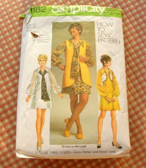 Burda 7681 - Misses DRESS AND VEST - Sewing classes, patterns and