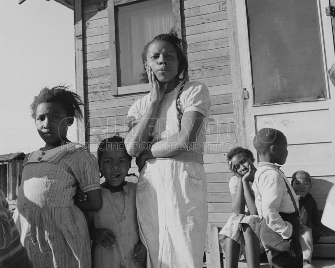 DOROTHEA LANGE HISTORIC AMERICAN NEGRO FAMILY PHOTO 1939 VINTAGE