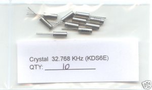 10pcs - 32.768KHz CRYSTALS (32.768 KHz) - Bargain!