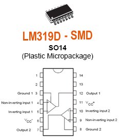 30pcs - LM319D high speed comparators SMD SMT (LM319 D)